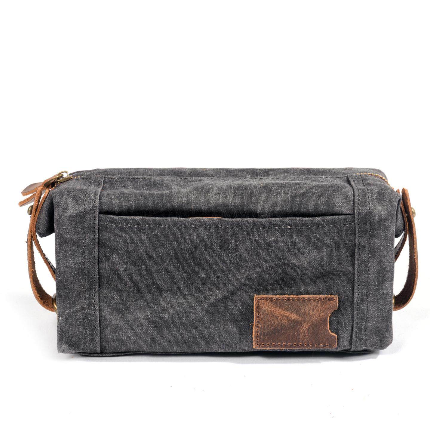 洗漱包出差女蜡帆布旅行小号收纳袋洗漱包男防水化妆包大容量