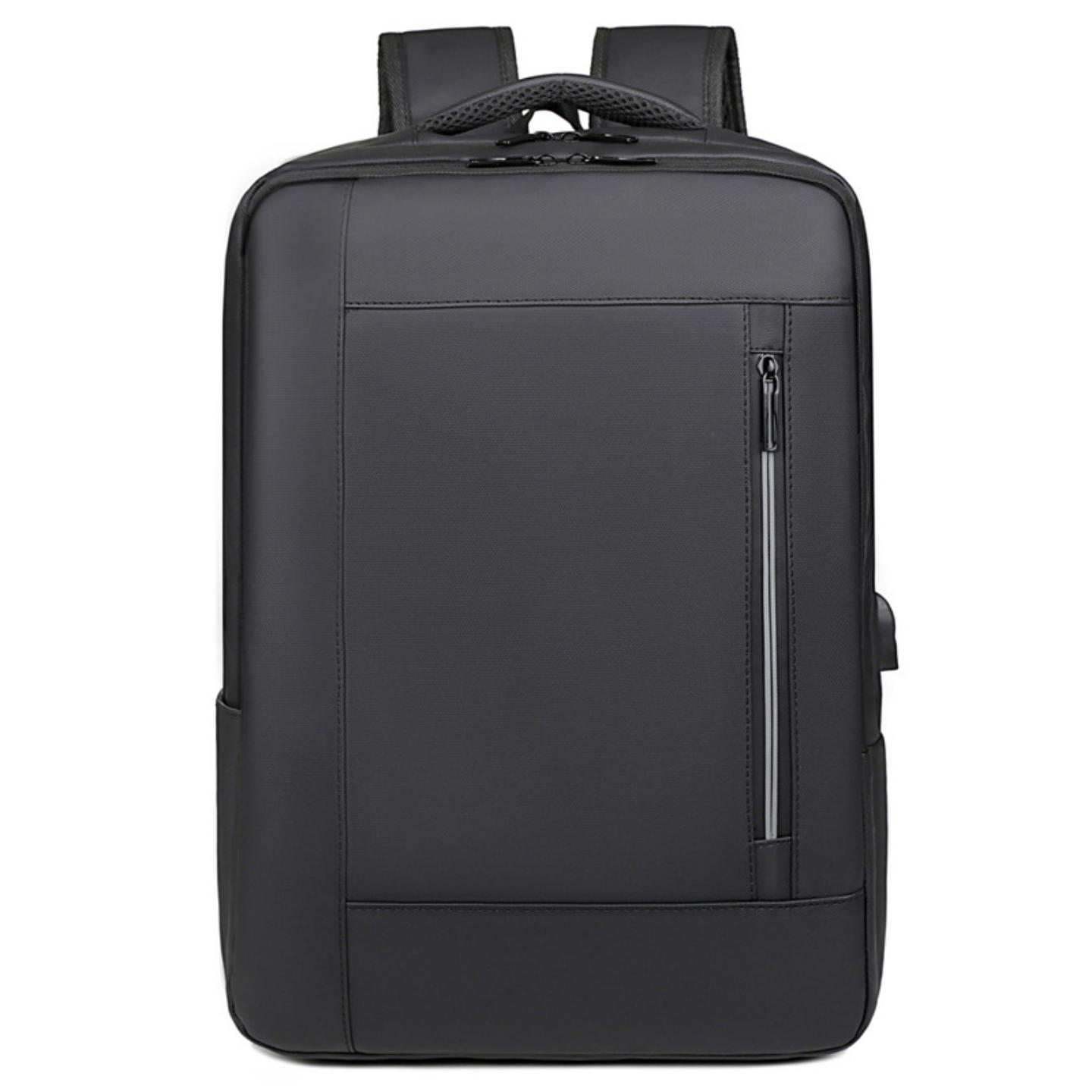 双肩包男士高级感出差商务版通勤电脑包口大容量休闲双肩背包