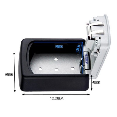 金属密码钥匙盒子装修钥匙箱猫眼密码锁民宿门口锁匙盒工地家装锁
