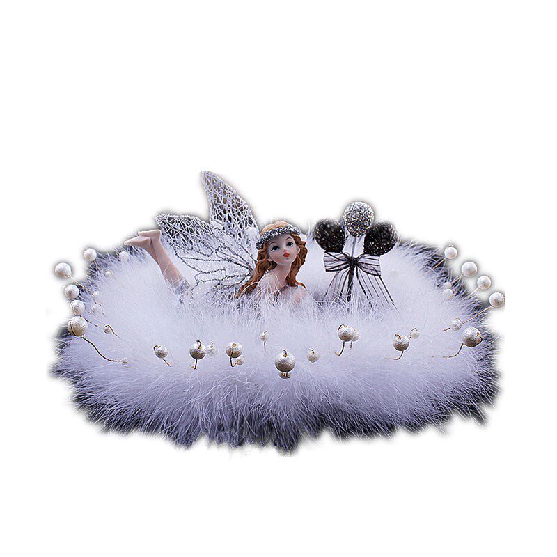 车内摆件年轻轻奢花仙子女神款车载香薰高级感汽车中控台装饰