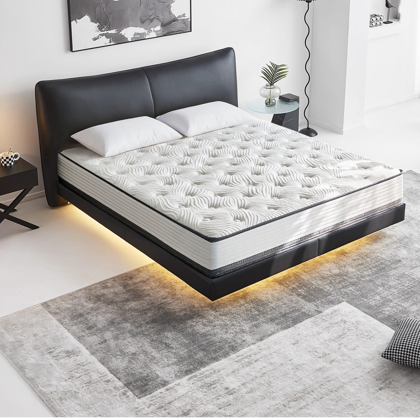 岶兰海马记忆棉软垫冬季床垫家用卧室180x200护腰护脊硬1米5加厚