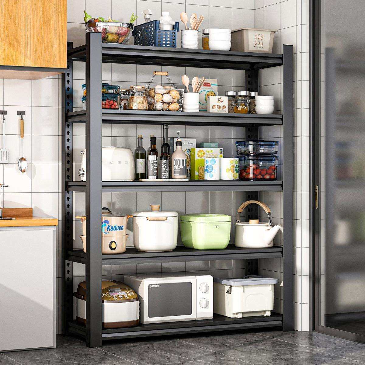 厨房多层落地加厚置物架多功能微波炉烤箱架家用货架储物收纳角架