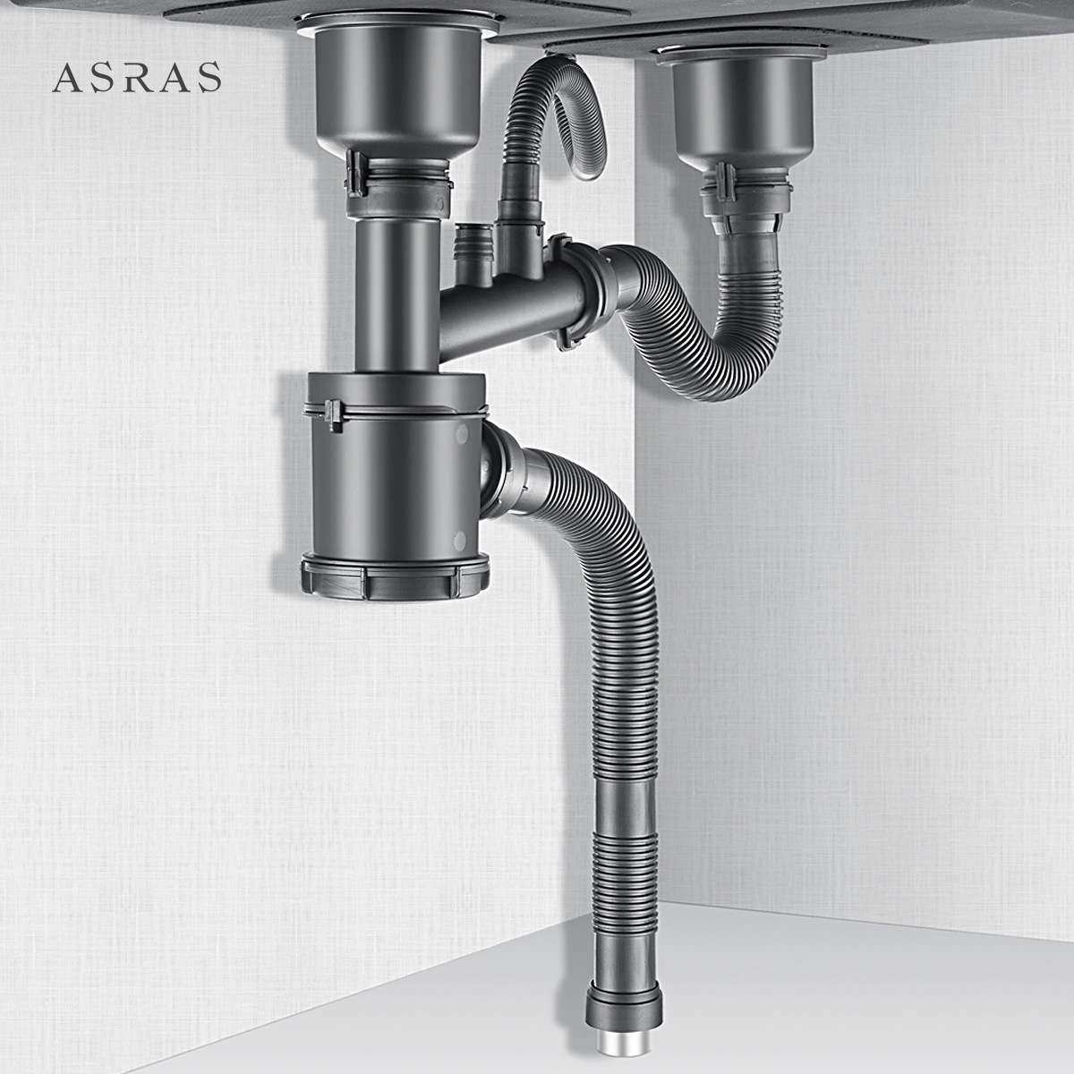 ASRAS/阿萨斯 不锈钢水槽下水器