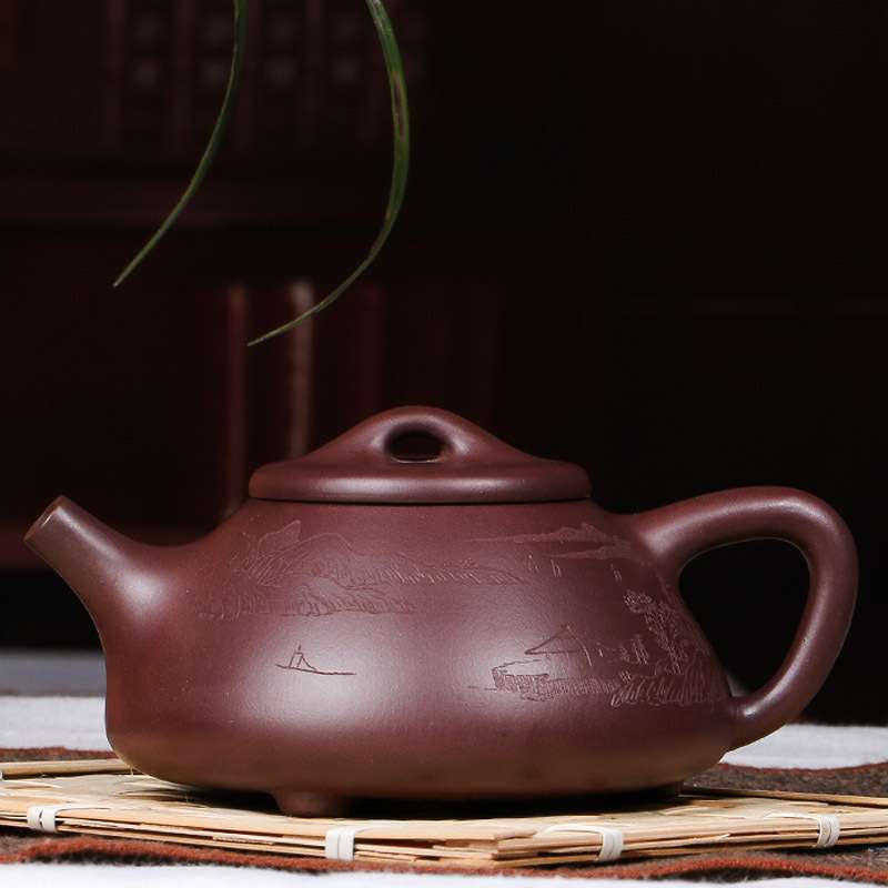 宜兴紫砂壶泡茶壶大容量茶具精品手工名家正宗紫泥大石瓢壶