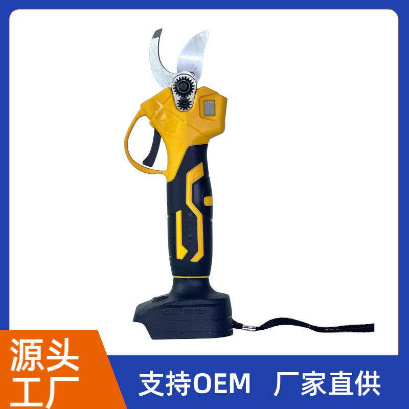 带数显屏锂电电动修枝剪充电式粗枝剪电动剪园艺剪