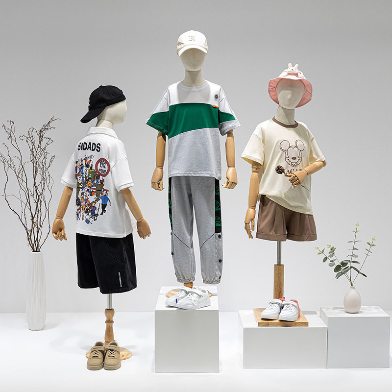 服装店儿童模特道具架子半身童装店小孩童人台服装全身橱窗展示架