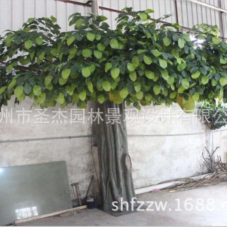 仿真假树大型仿真树 仿真菠萝树假菠萝蜜树室外阻燃装饰直销