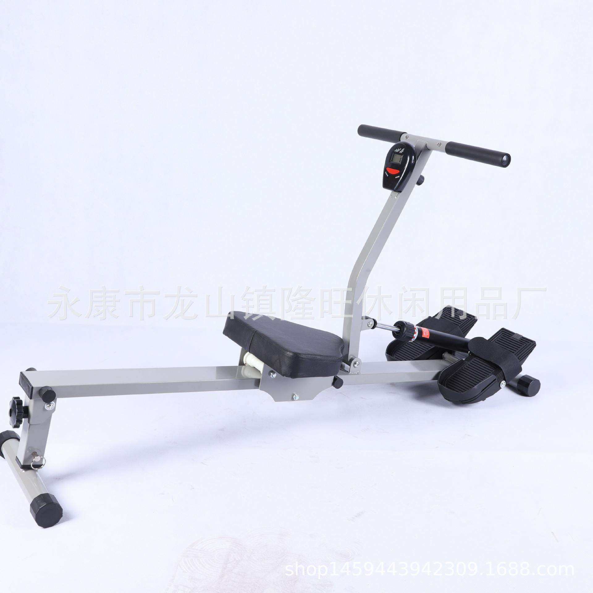 液压风阻简易划艇机收腹划桨机室内划船器健身器材