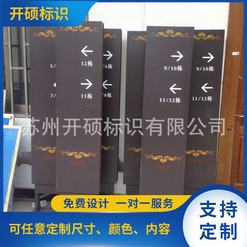 户外停车场导视牌指示牌不锈钢商场立式精神堡垒标识牌广告牌灯箱