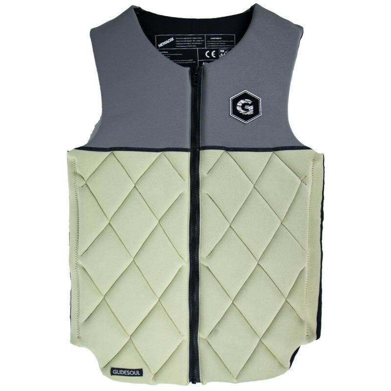 GLIDESOUL成人防撞衣救生衣背心浮力衣服专业摩托艇皮划艇马甲
