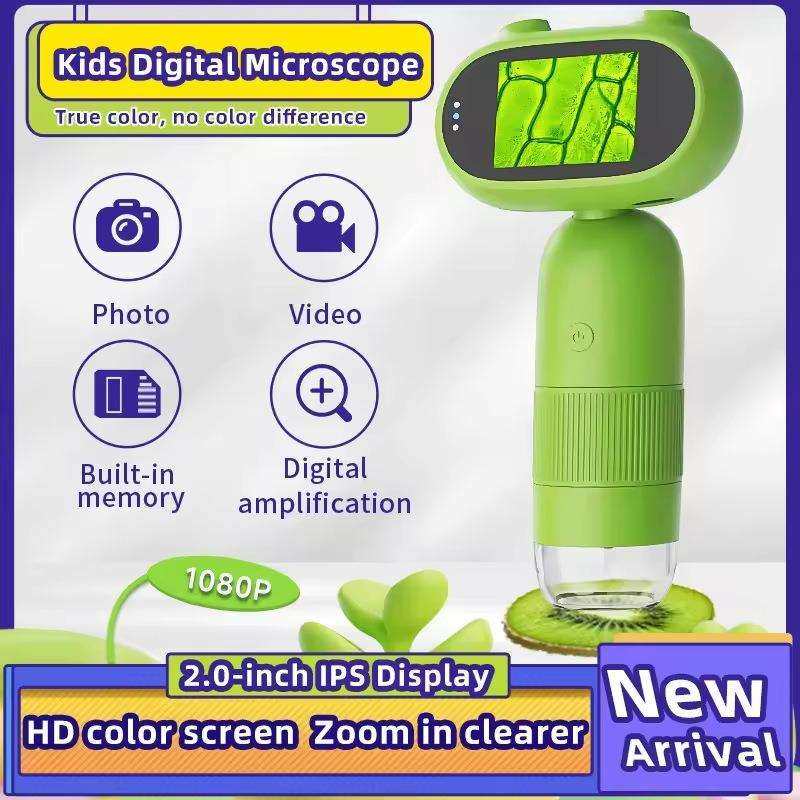 儿童教学高清数码显微镜家用儿童便携手持电子显微镜