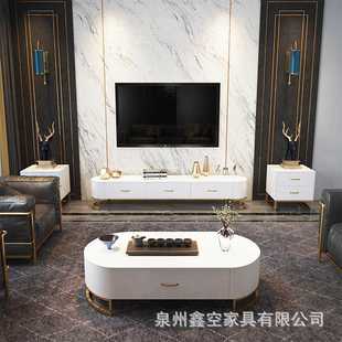 现代简约家用成套视听柜茶几组合酒店电视柜公寓轻奢客厅影视柜子