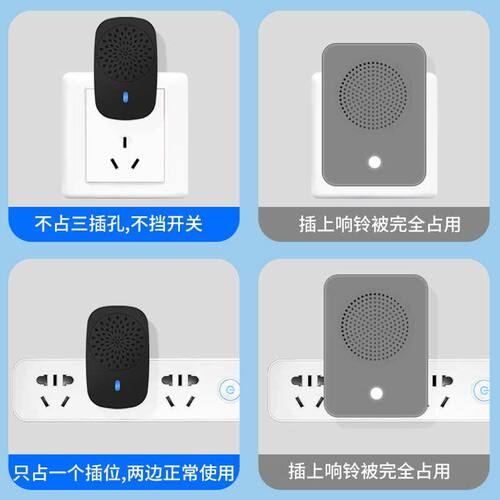 自发电门铃无线家用高颜值超远距离免插电子门钟老人纤薄呼叫器