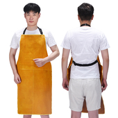 电焊牛皮围裙耐磨隔热防烫耐高温防护衣工作服焊工氩弧焊反穿衣