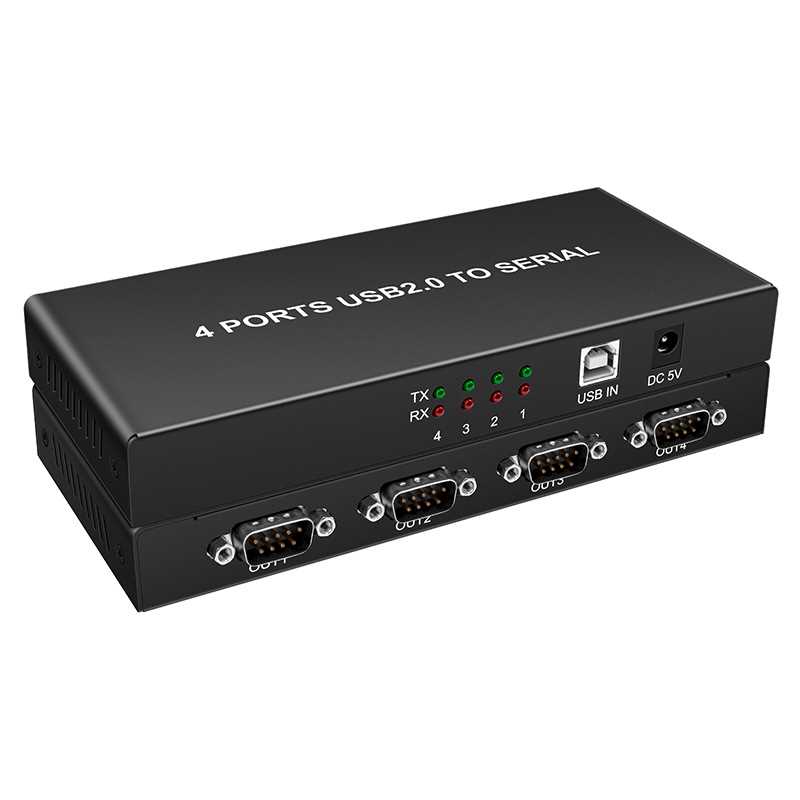 ft232rl usb转串口USB转4路RS232转换器多串口转接头usb转串口9针