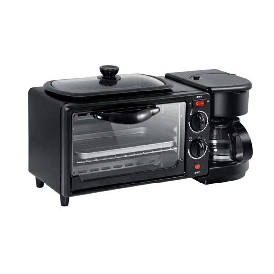 烤箱早餐机欧规多功能三合一早餐机家用面包机定时烘焙烤箱