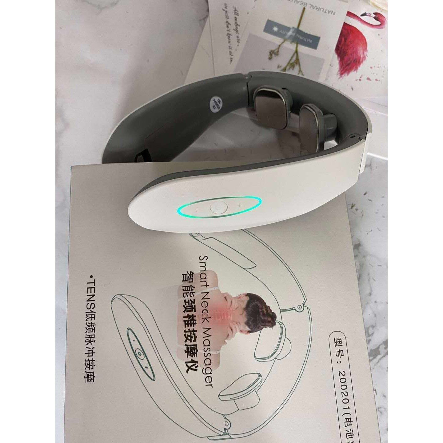 颈椎按摩器 电磁脉冲脖子护颈仪 智能加热理疗仪多功能颈部按摩仪