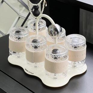 家用客厅待客茶水杯奶油风乔迁新居杯子高级感高档 轻奢杯具套装