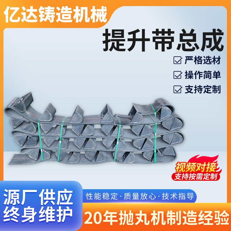 提升带总成抛丸机清理设备上料输送带履带式提升带提升带总成图片