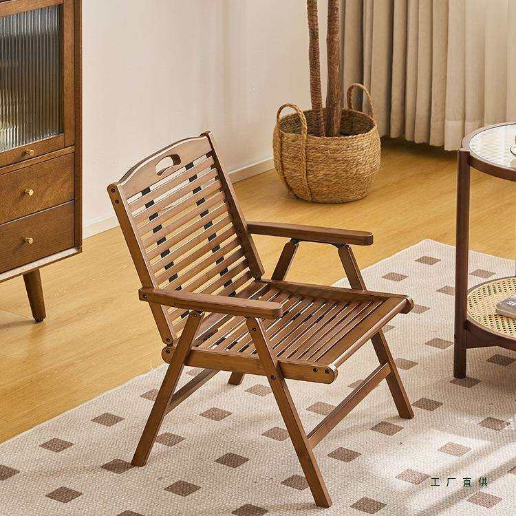 楠竹可折叠椅子靠背椅户外露营马扎凳便携躺椅阳台喝茶休闲小椅子