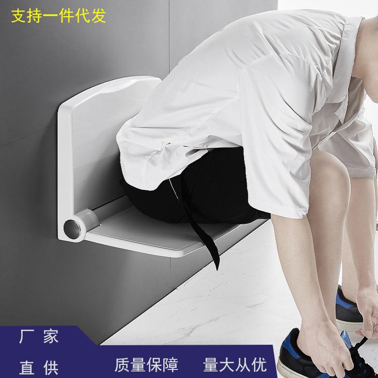 现货带靠背折叠淋浴凳静音折叠浴室走廊老人孕妇行动不便用淋浴凳