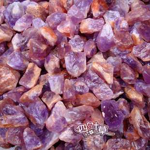 紫水晶单晶体原石大块紫晶毛料把件珠料挂件料4-8cm一公斤