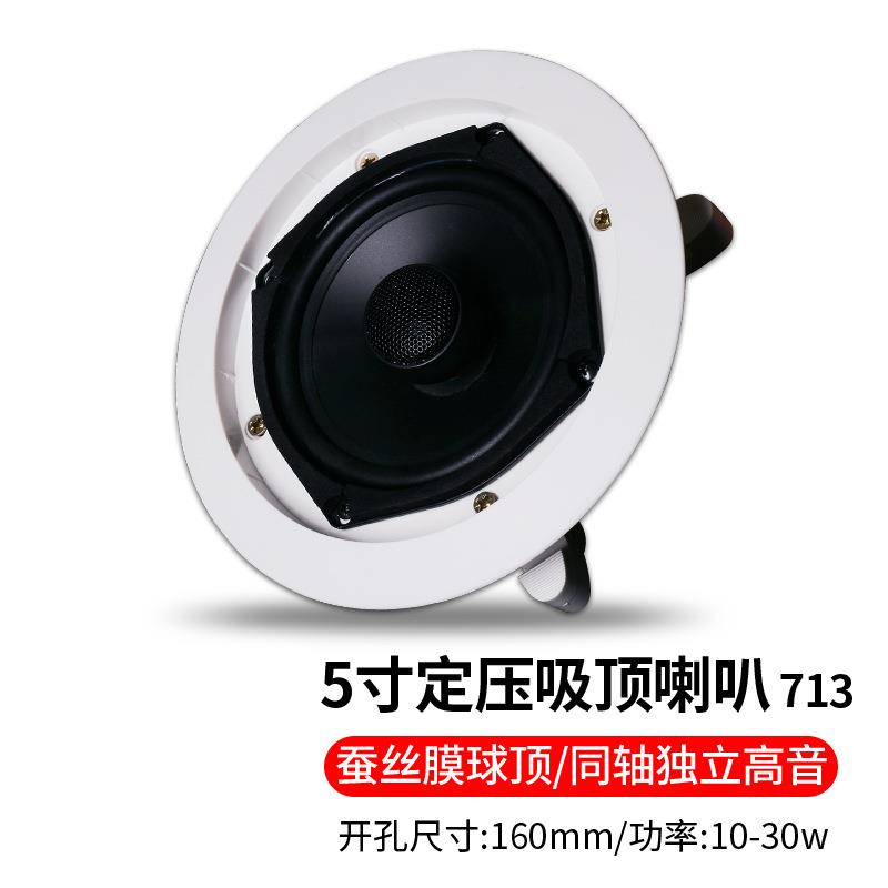 宝声音响718嵌入吸顶音箱展厅天花定阻喇叭背景音乐公共广播用