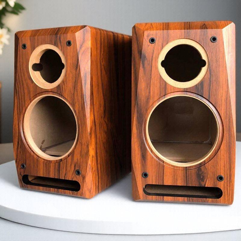 6.5寸迷宫音箱空箱体二分频书架木质改汽车喇叭测试HIFI音响外壳