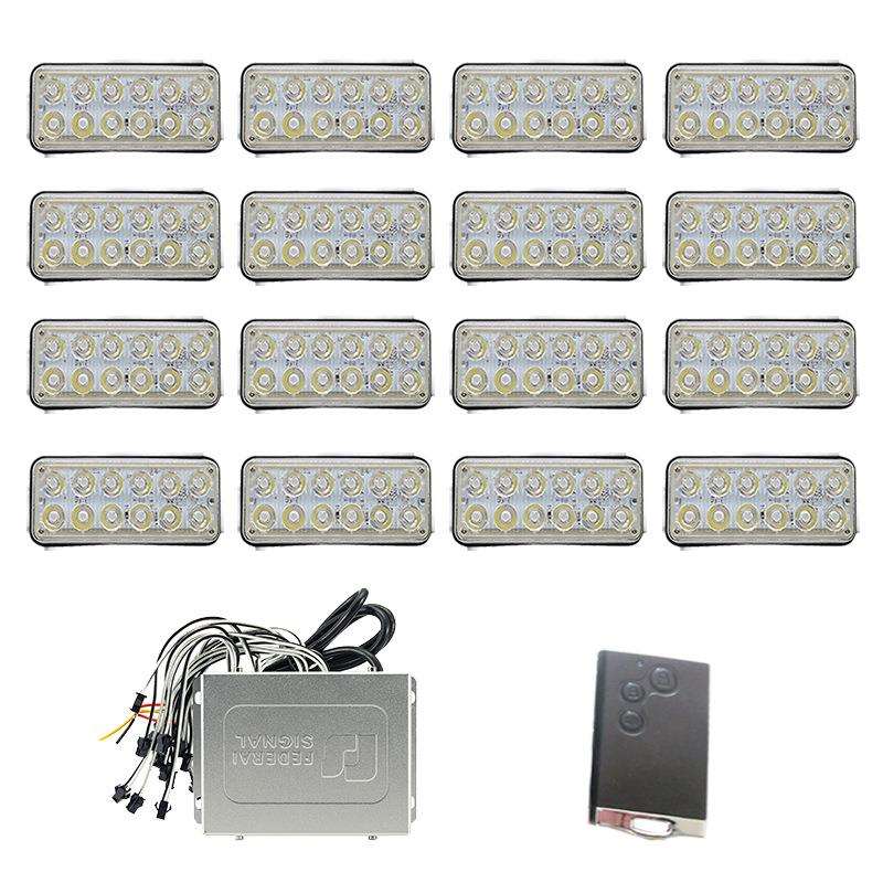 ：遥控LED岗亭警示灯车辆警示爆闪灯防水方形灯18BH-T16