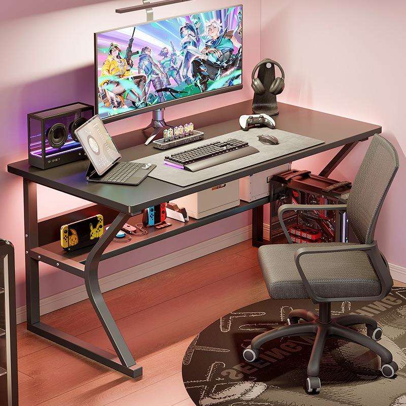 电脑桌家用台式办公桌椅套装学生学习写字书桌出租屋简易电竞桌子