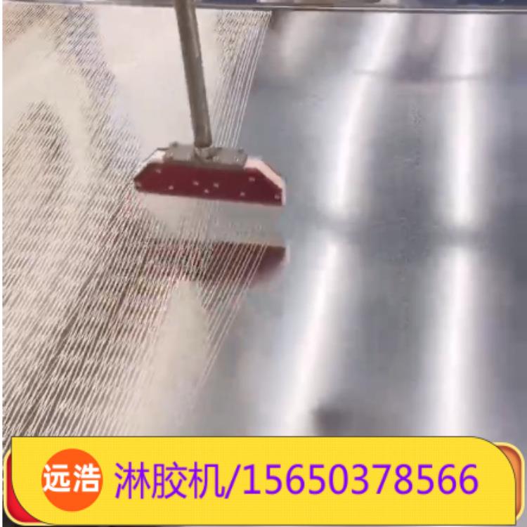 家具板木门淋胶机高弹力海绵拉丝辊过胶机外墙保温板门皮涂胶机