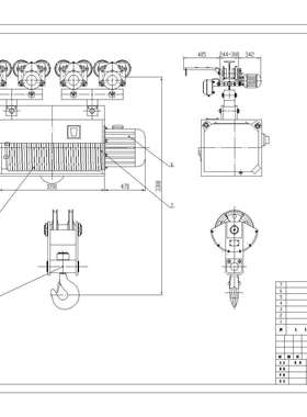 20t豫正重工钢丝绳电动葫芦CD型单速电动葫芦MD型双速电动葫芦