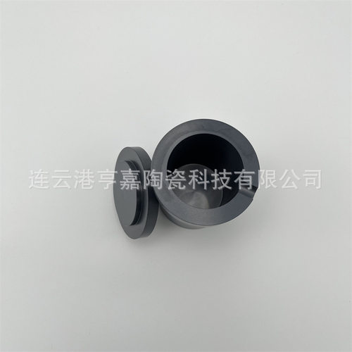 Si3N4黑色陶瓷熔融坩埚 耐磨黑色氮化硅陶瓷坩埚