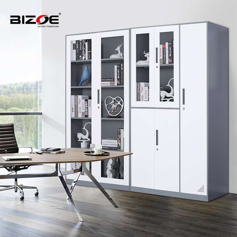 窄边拆装柜铁皮文件柜钢制带锁档案柜办公会计资料凭证柜出口