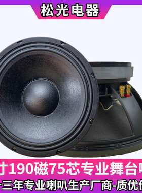 松光-SRA中低音单双十二音箱KTV舞台扬声器190磁75芯12寸低音喇叭