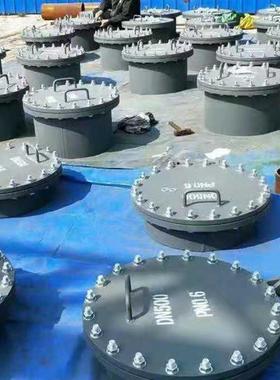 生产16MNQ345B垂直人孔门HG/T21520-2014标准DN100PN10RF人孔盖