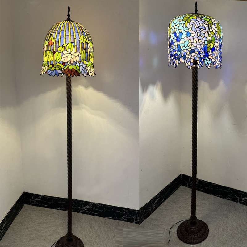 热销紫藤睡莲花网红落地灯现代简约卧室客厅书房