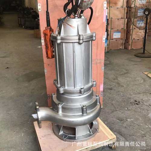 单相不锈钢潜污泵65WQD15-6-0.75S不锈钢化工污水泵