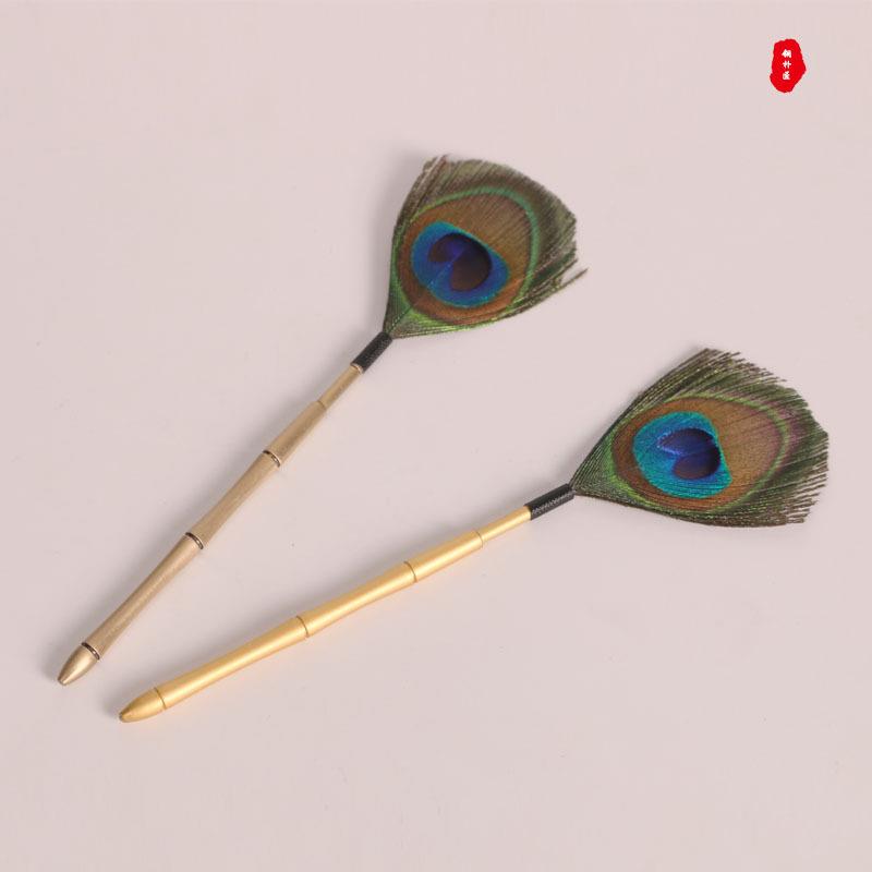 个性香礼入门多件套香道用品香篆套装孔雀羽毛香扫打拓篆香具香器