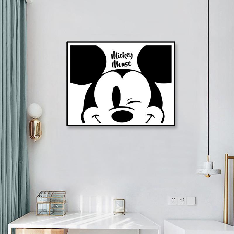 卡通电表箱装饰画k简约现代可推拉餐厅遮挡配电箱电闸强弱电箱挂