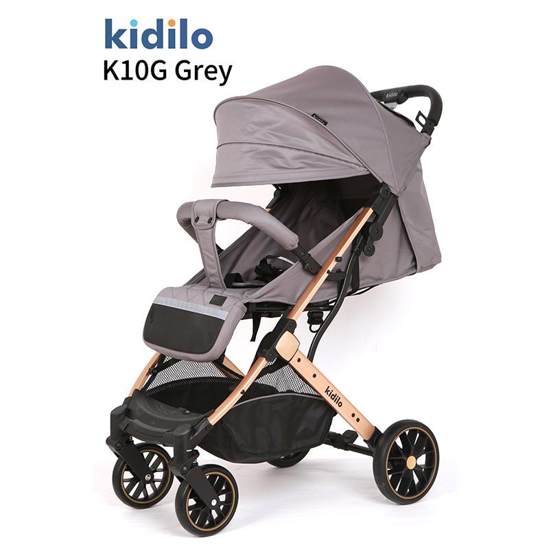 kidilo婴儿推车可坐可躺轻便折叠多功能新生儿宝宝减震高景观车