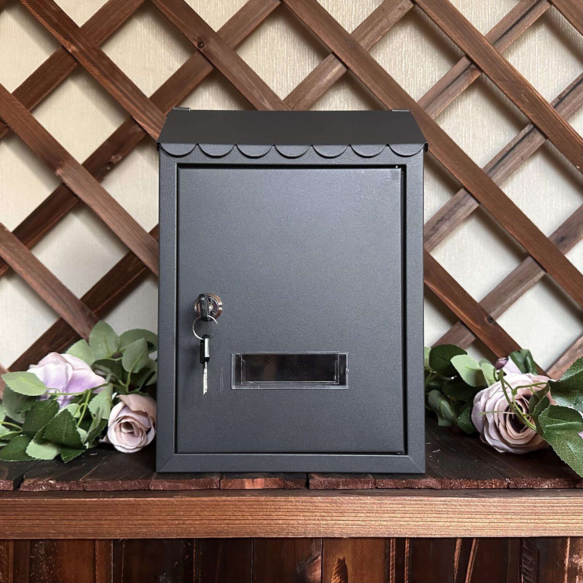 包邮欧式庭院别墅家用挂墙邮箱信报箱信箱室外防雨壁挂邮筒意见箱