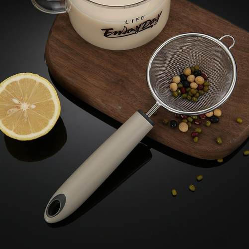 家用火锅304不锈钢漏勺 细网厨具大号网漏 果汁豆浆婴儿过滤网勺