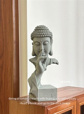 嘘! 不要说话!释迦牟尼佛佛像 创意摆件家居好物艺术装饰礼物