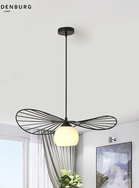 草帽吊灯现代简约艺术设计大厅灯饰北欧时尚2024年新款创意客厅灯