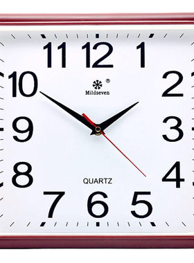 大字体挂钟客厅时尚简约大气时钟静音卧室长方形家用石英钟挂表