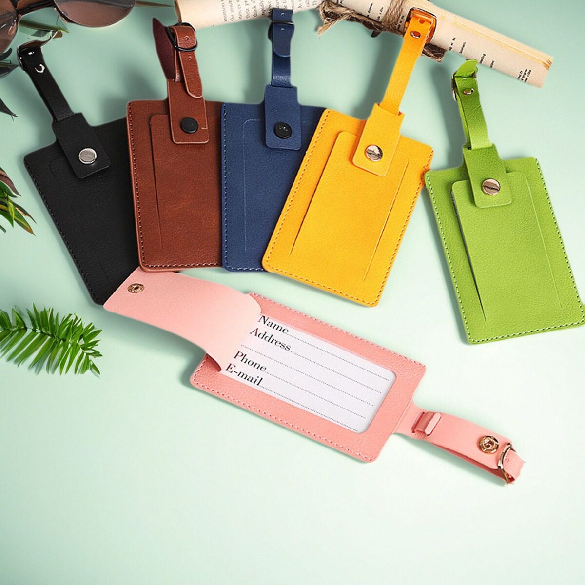 旅行箱吊牌行李牌登机牌PU行李托运挂卡套行李托运挂牌标签托运牌