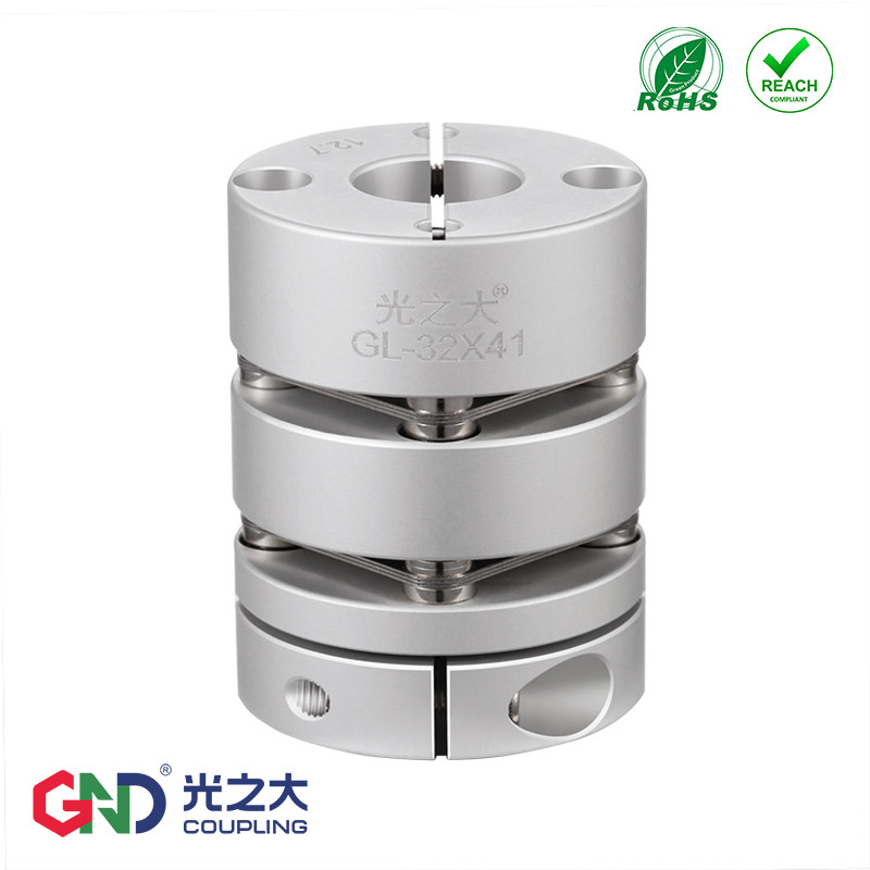 GL联轴器双膜片弹性大扭矩步进伺服电机高速波纹管丝杆梅花连接节