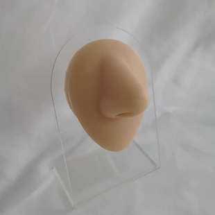 软硅胶仿真人体鼻子模型穿孔道具鼻钉鼻环饰品展示立体鼻橡胶模型