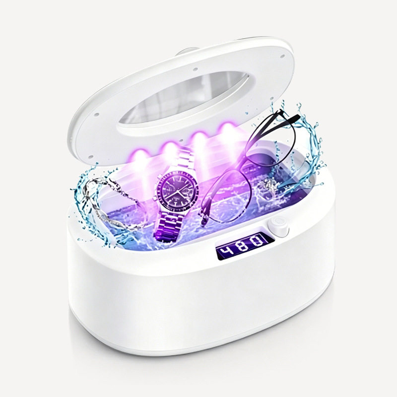 超声波眼镜清洗机固定器清洁机适用于假牙套珠宝清洁器大功率